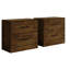 Deux tables de chevet en brun-129434167
