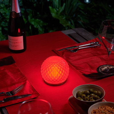 Alazah Aurelia Rechargeable Wireless Table Lamp with Remote