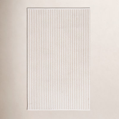 Hand-Woven Chevron Cotton Rug