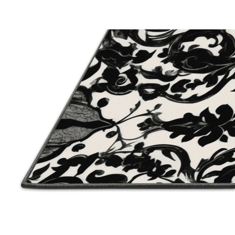 Tapis Pewter Grace, Rectangulaire 3 pi x 5 pi