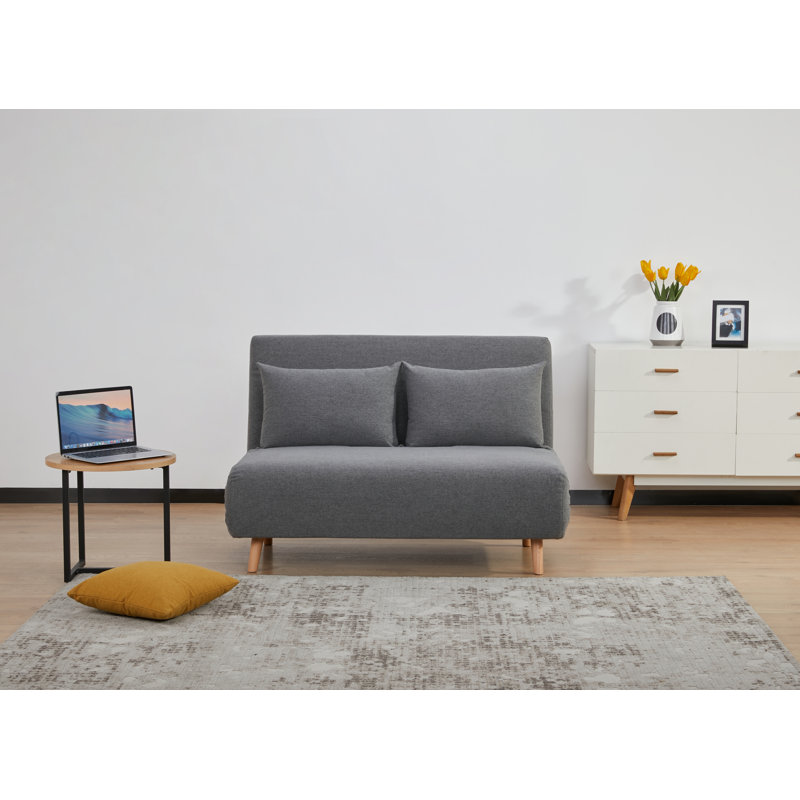 Etelvina 2 Seater Sofa Bed, Medium Grey, 2