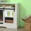Console de télévision avec foyer électrique, rangement ouvert et armoires latérales, conception durable et peu encombrante, décor élégant pour le salon et la chambre à coucher-123139719