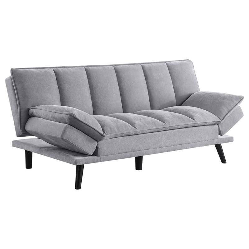 Canapé convertible capitonné Pairsoun, Gris
