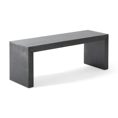 Acacia Wood Dining Bench, Black