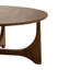 Lumi Walnut Effect Wooden Round Coffee Table
