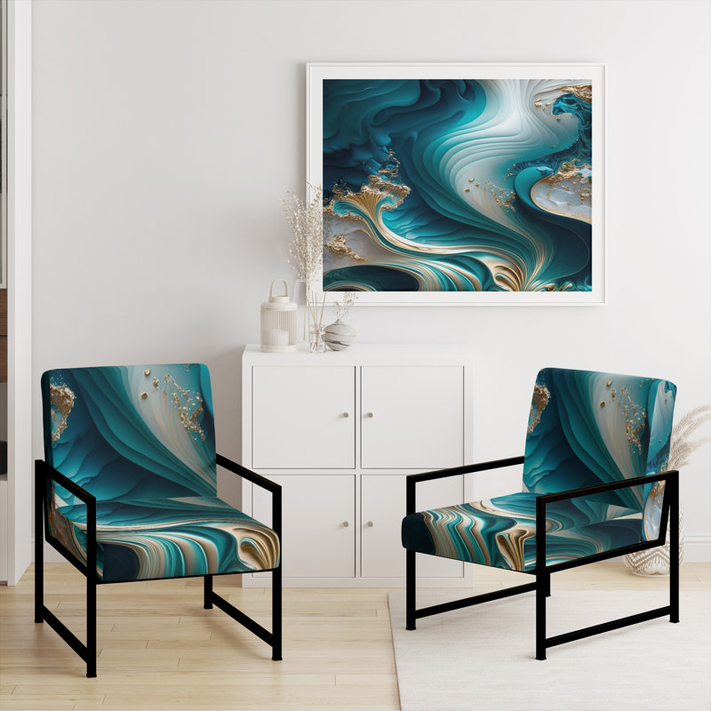 Fauteuil d'appoint Crofford, Noir, noir, noir, noir