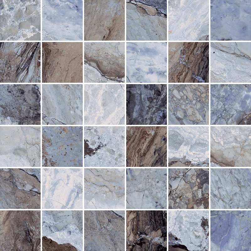 Carreau de porcelaine Crystara 2X2, Bleu