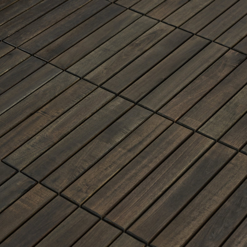 Interlocking Deck Tiles Checker Pattern