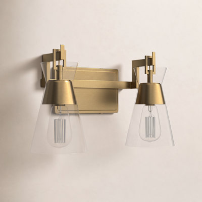 Luminaire pour meuble-lavabo de salle de bain 2 lumières Kesia