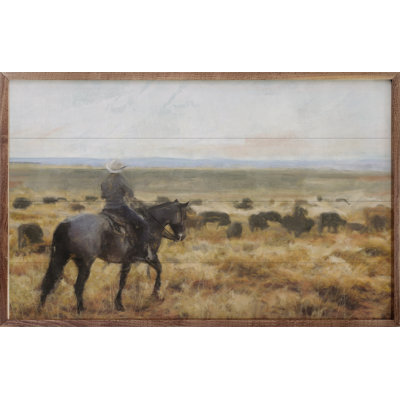 «On The Range 1 By Nina Blue» sur bois