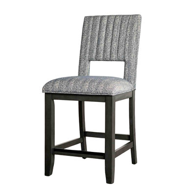 Transitional Style 2Pc Counter Height Chair Padded Seat And Back Dining Room