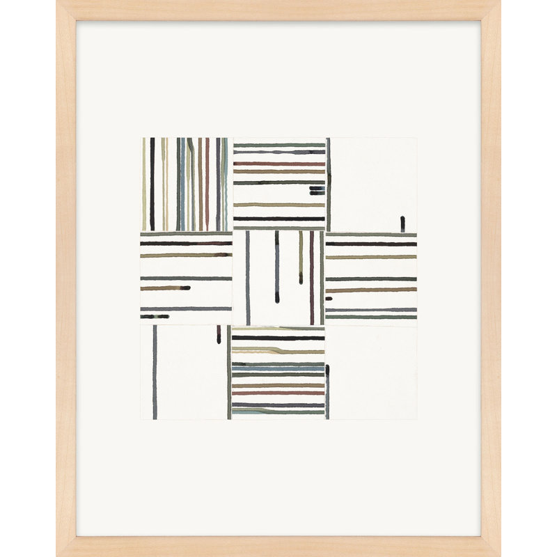 Lidya Untitled (Drips:Configurations) No.4 by Beth James - Picture Frame Print, Cadre érable, H 38 po x l 30 po x P 1,25 po