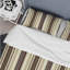 Ensemble de housse de couette moderne brun à fines rayures I - Modern-109156755