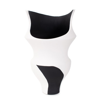Witta Black and White Vase- Tall