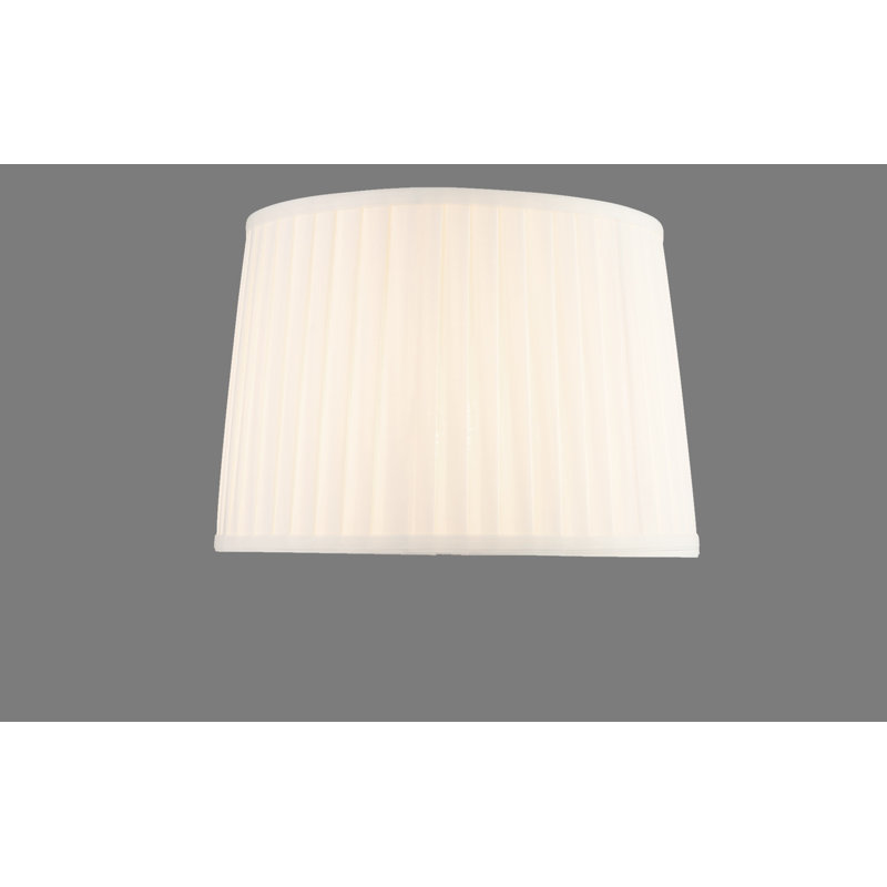 35cm Cotton Pleated Empire Lamp Shade, Cream
