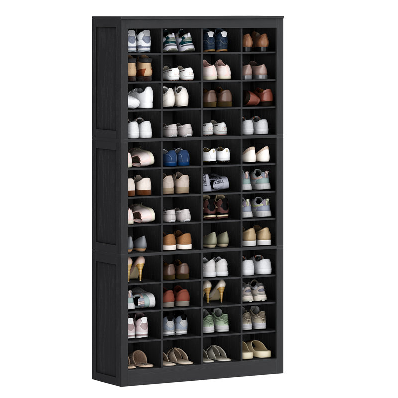 12-Tier Widen Shoe Storage Cabinet, Free Standing Closet Organizers and Storage with 48 Open Cubbie, Space Saving Shoe Rack for Entryway, Bedroom