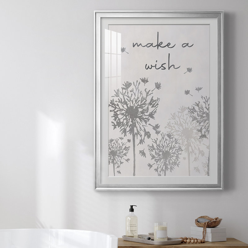 «Make A Wish», reproduction encadrée de qualité supérieure - prête à être accrochée, L 30,5 po x H 42,5 po