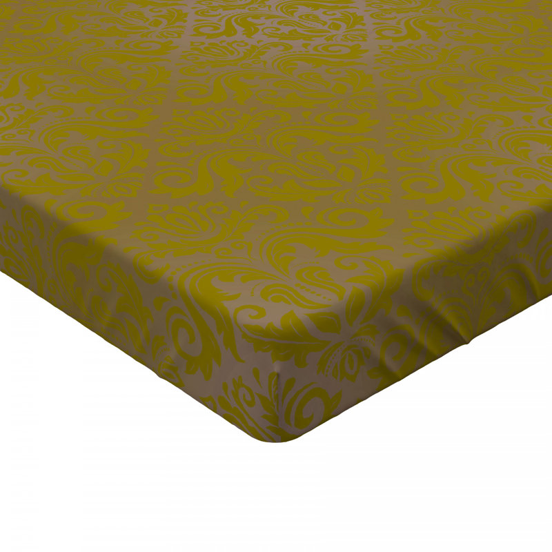 Microfiber Damask Fitted Sheet, Full Fitted Sheet