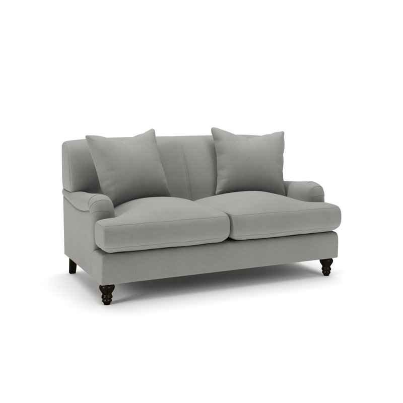 Walters 59'' Loveseat, Bayou Light Gray Canvas