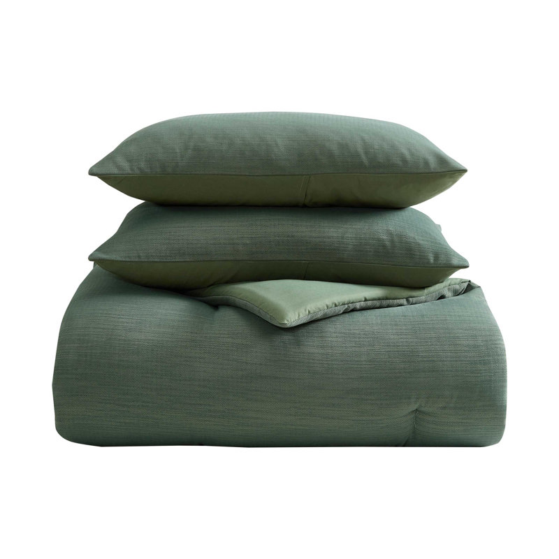 Nautica Herringbone Chenille Green Duvet Cover Set, Twin Duvet Cover