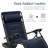  Oversized Padded Zero Gravity Chair, Folding Outdoor Patio Recliner W/ Side Tray - Navy Blue-1570599640