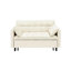 Beige 2 velours moderne, lit convertible 3 en 1, avec dossier, coussin, largeur 33, hauteur 32,18, velours, profondeur 55