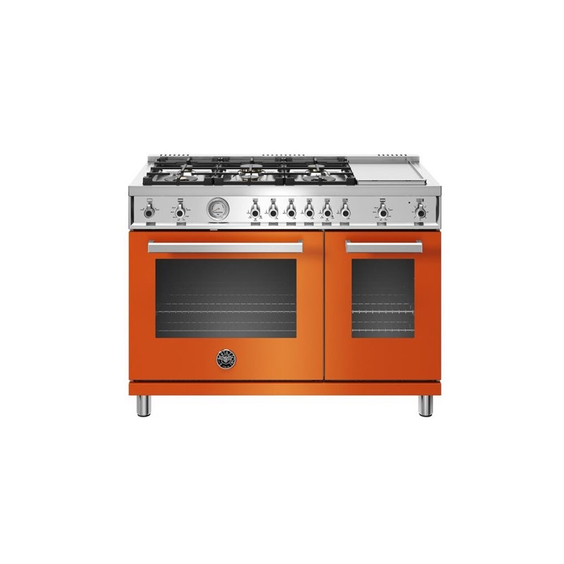 Bertazzoni 48'' W Free Standing Range, Arancio