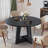 Mid-Century 47 Inch Wood Round Pedestal Dining Table For 4 - 6 People, Farmhouse Rustic Kitchen Dinner Table With Cross Base For Home, Dining Room, Living Room Furniture, Effortless Assembly-1300967676