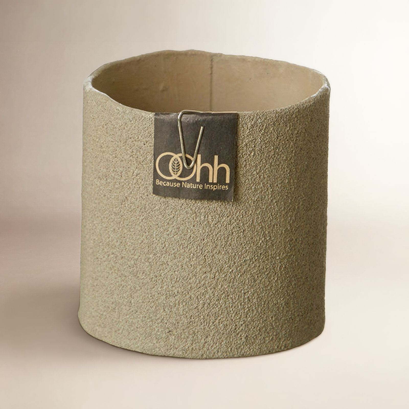 3" Pot Planter, Light Brown, 2.75" H x 2.75" W x 2.75" D