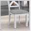 Ensemble de salle à manger contemporain 7 pièces avec table extensible et 6 chaises rembourrées à dossier croisé pour des réunions élégantes