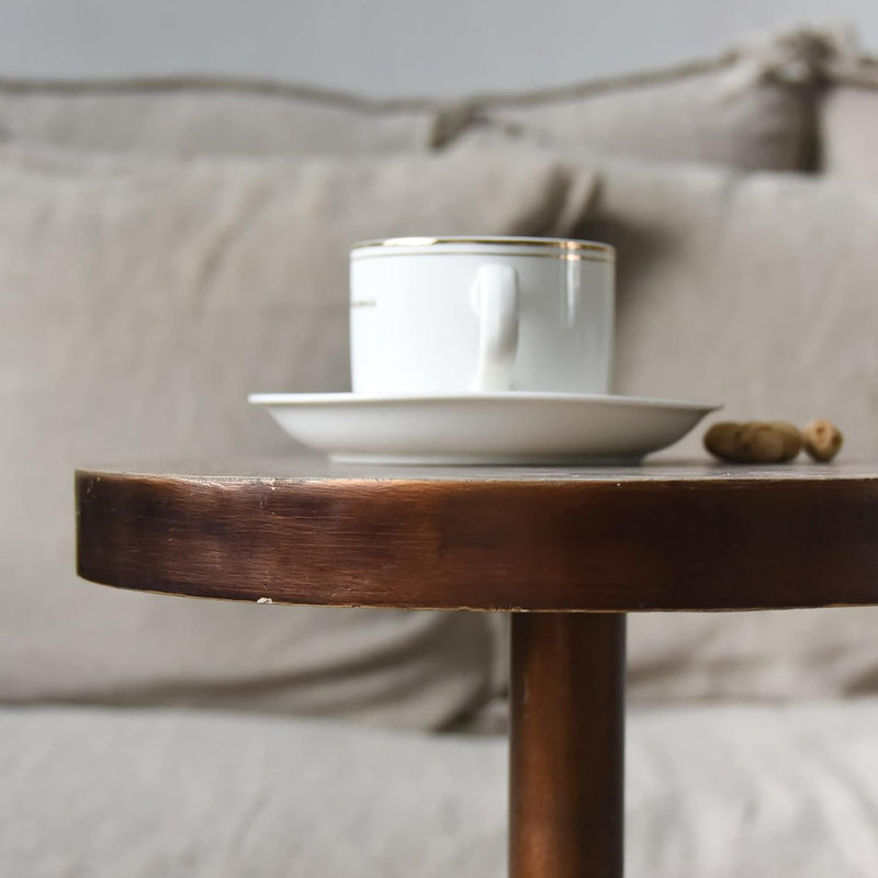 Metal Base Side Table
