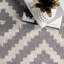 Geometric Wool Hand Woven Area Rug-1024200638