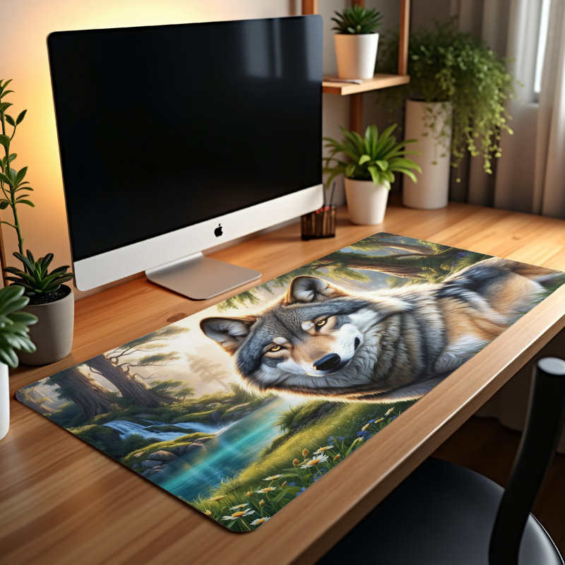Polyester Desk Pad, 14.4x12.1