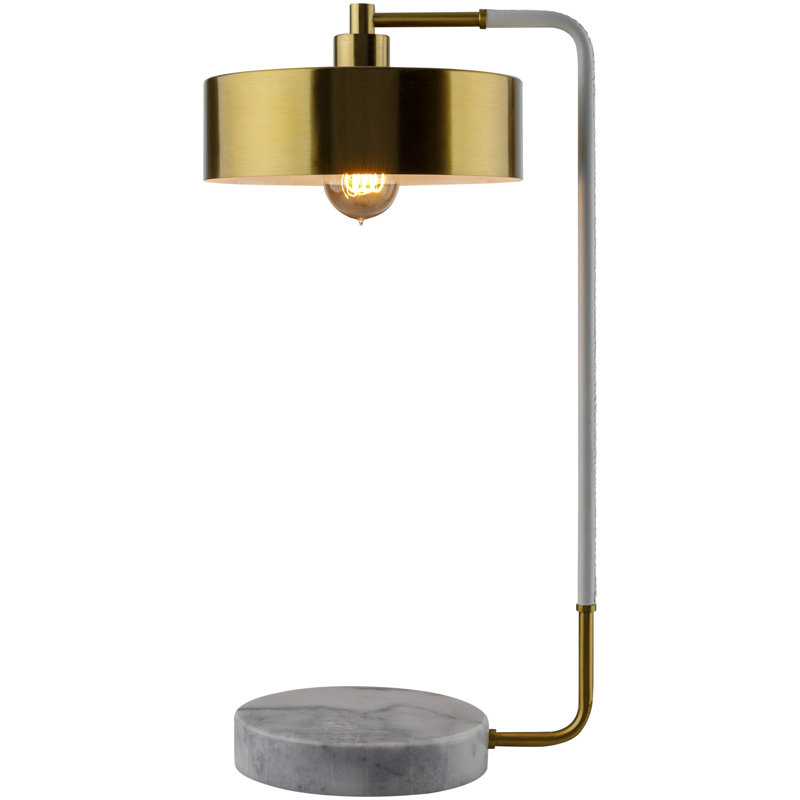 Hiltonia Iron Novelty Lamp, Gold/White