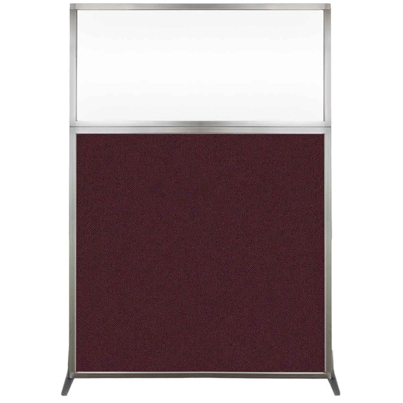 Cloison portative transparente 6 ", H 72 po x l 48 po x P 15 po, Canneberge