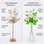 2 pièces de fleurs artificielles roses-1168800622