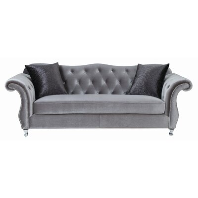 Aailiyah 91.25"" Velvet Rolled Arm Sofa -  Rosdorf Park, A1B2A8B71CB24BA5944A83AE79FB0E4D