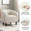 27”Wide Upholstered Solid Wood Barrel Accent Club Chair-946097478