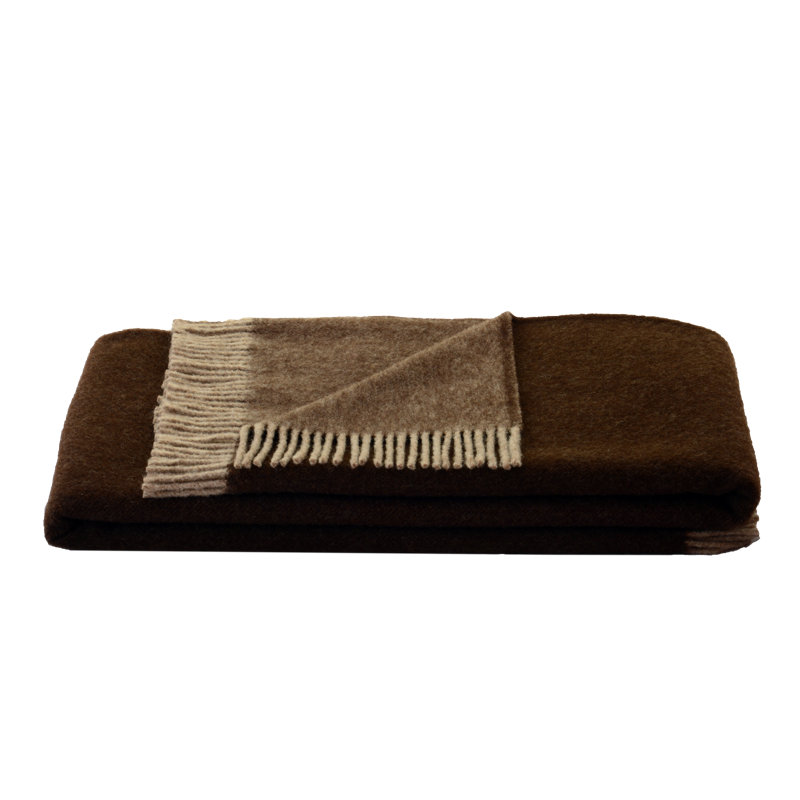 Tejada Throw Blanket, Brown/Beige