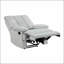 Coussin inclinable carré en velours gris clair-752186260
