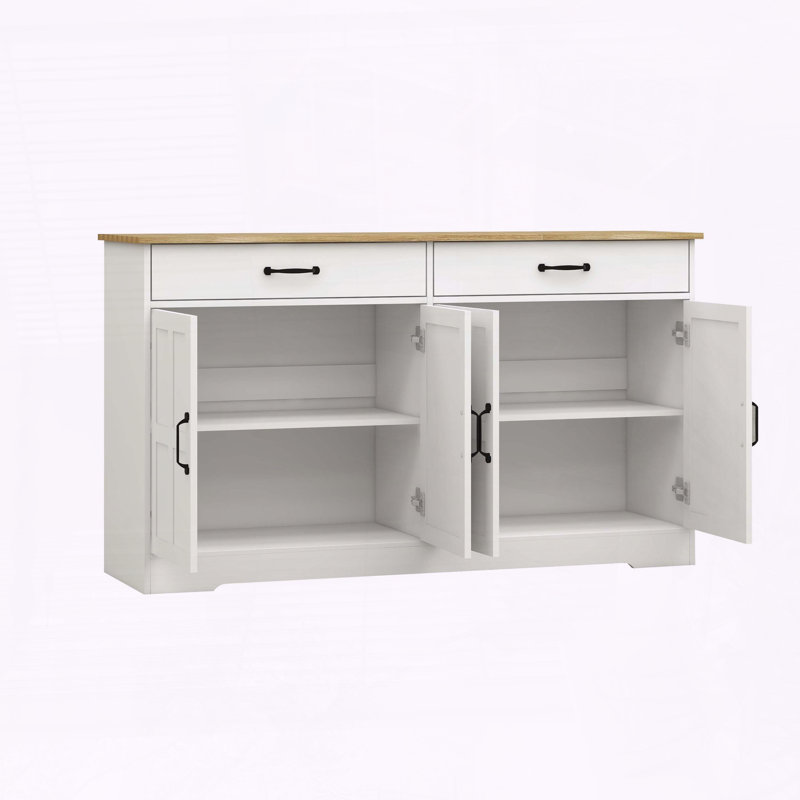 Grande armoire-buffet à 2 tiroirs Farmhouse