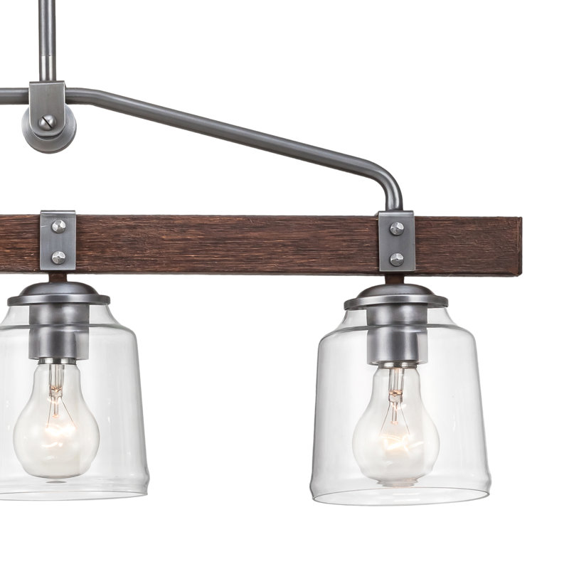 Lustre linéaire à 4 lumières Barn