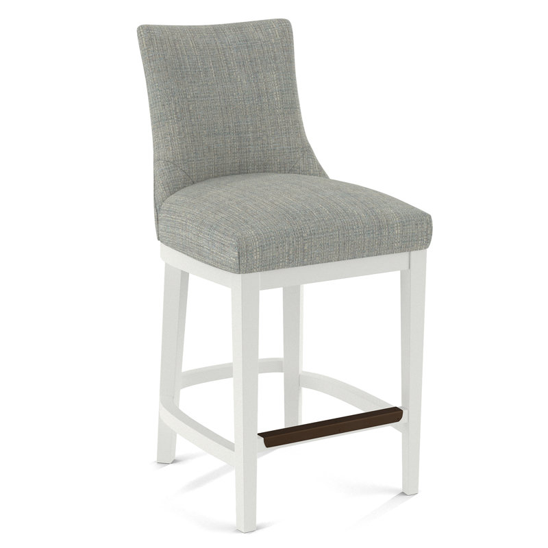 Upholstered Stool, 61689-88, White