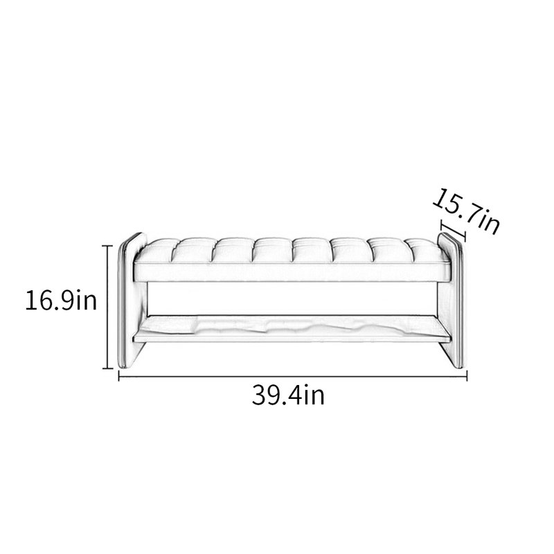 Tabouret à langer 39,4 simple et pratique, Orange