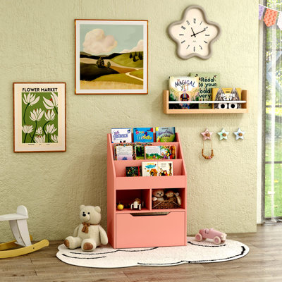 Bibliothèque avec étagère de rangement à tablettes multiples