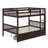 Rubber Wood Bunk Bed – 2 Drawers, Ladder, Safety Guardrails & Convertible To 2 Beds-382937708