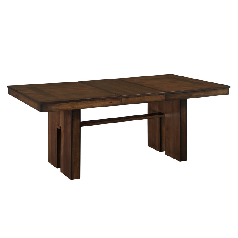 Contemporary Design Walnut Finish Dining Table
