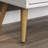 SOLID WOOD TV STAND WHITE & NATURAL HONEY