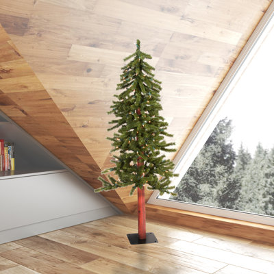 Natural Alpine 4' Lighted Cedar Christmas Tree