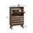 12 Pair Flip Down Shoe Storage Cabinet with Adjustable Shelves